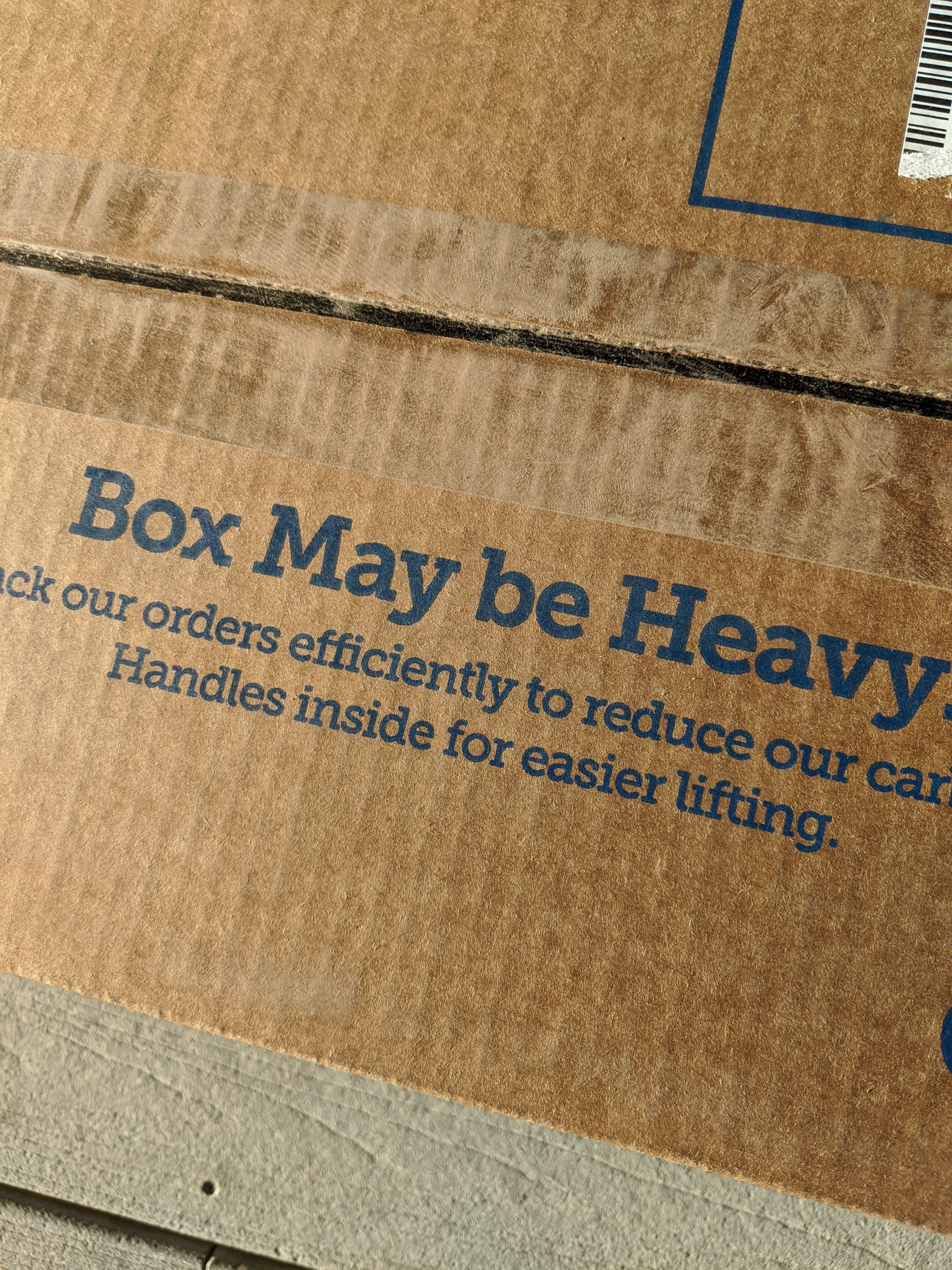 Chewy.com Review - Heavy Box